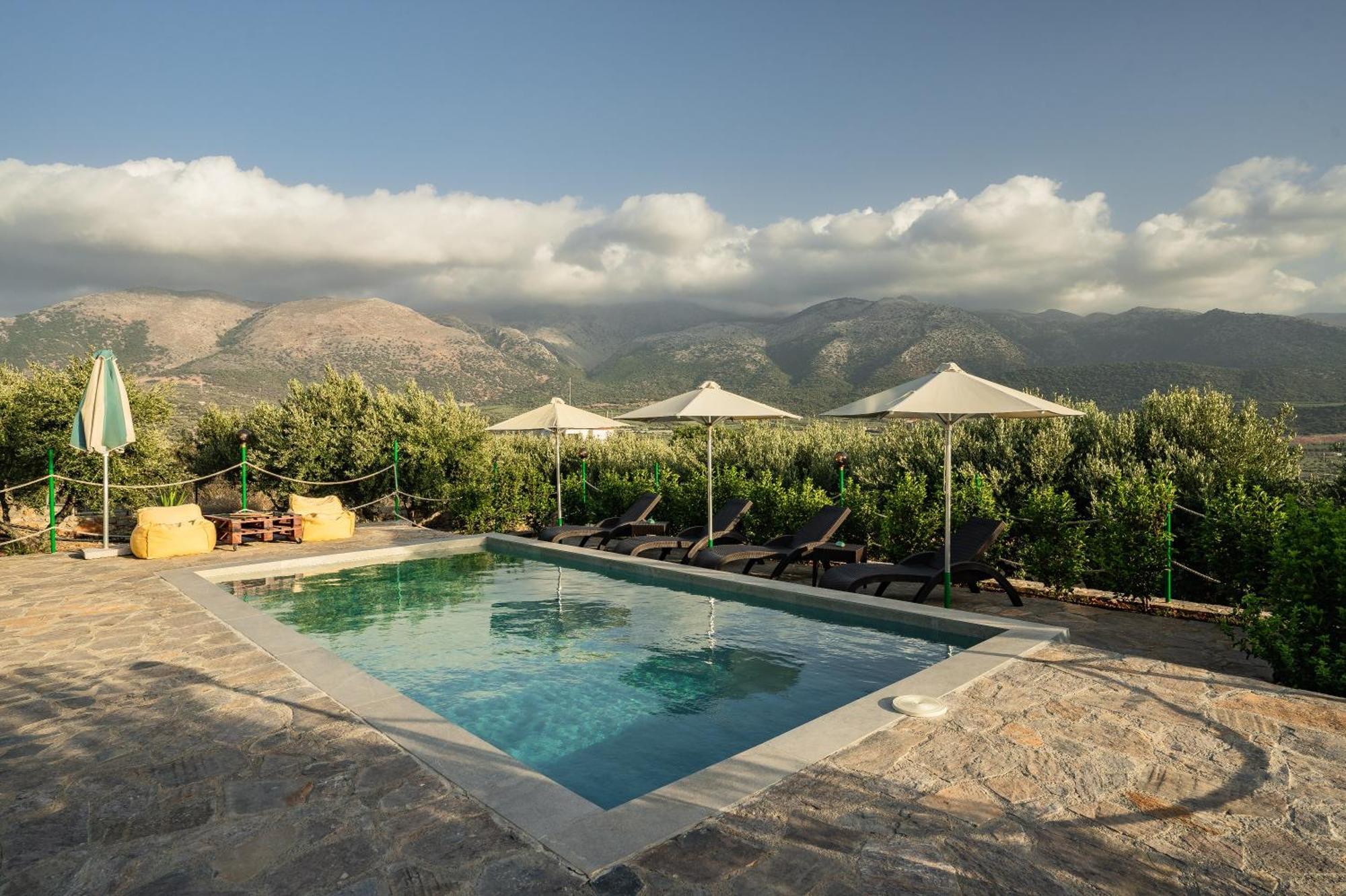 Villa Aktis With Freshwater Pool And Sea View Sissi  Bagian luar foto