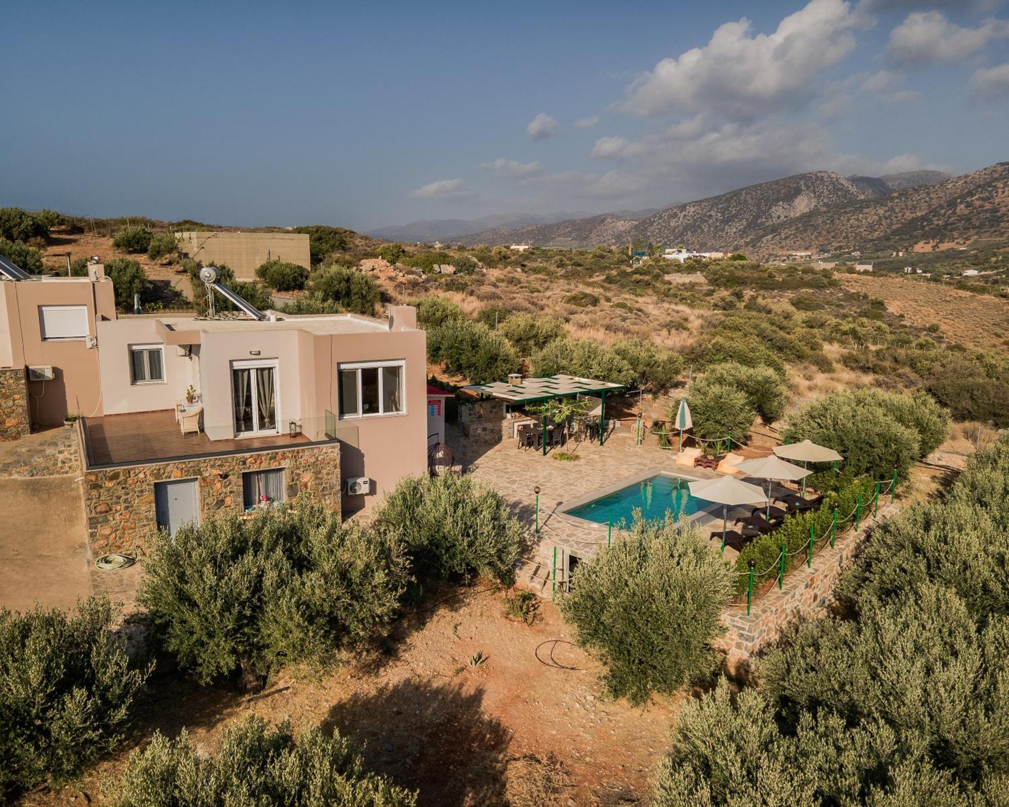 Villa Aktis With Freshwater Pool And Sea View Sissi  Bagian luar foto
