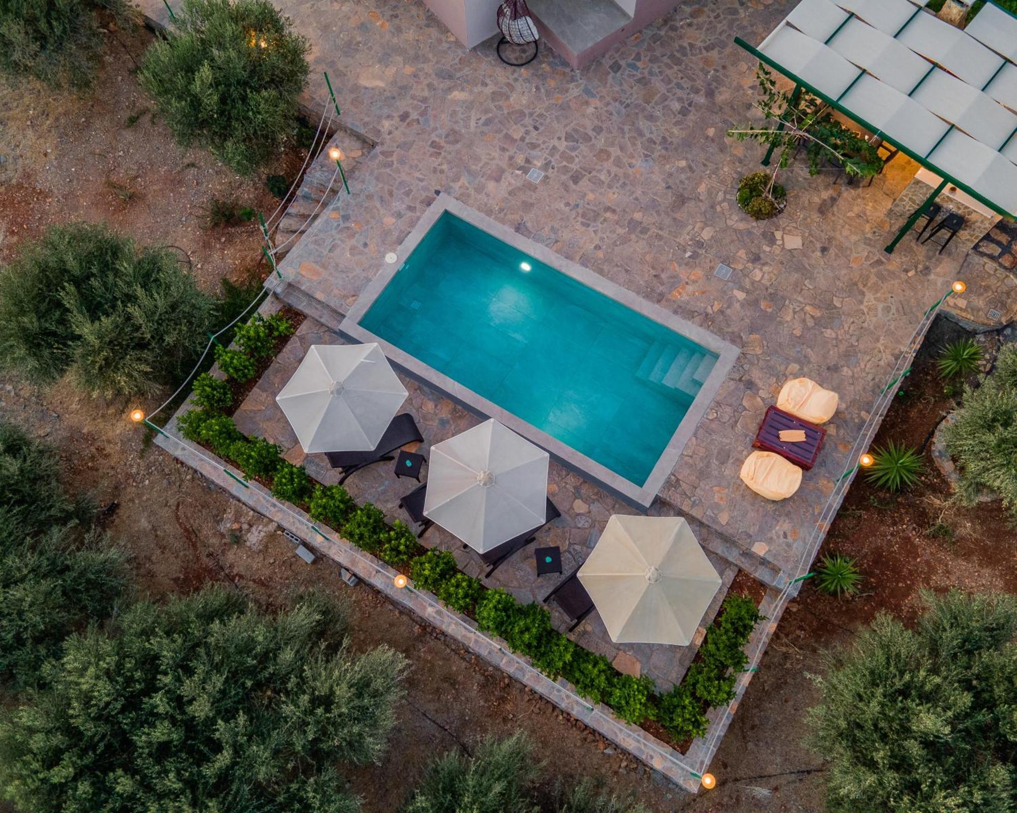 Villa Aktis With Freshwater Pool And Sea View Sissi  Bagian luar foto
